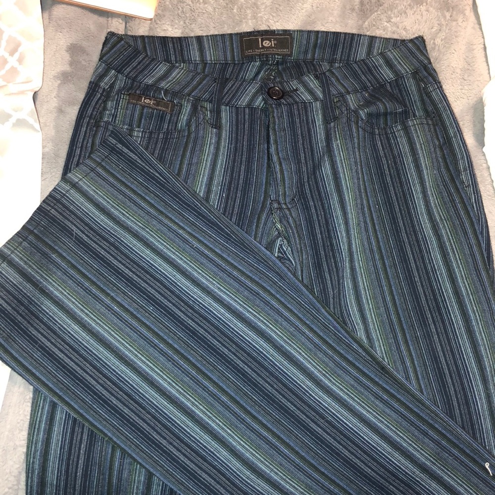 Wide Leg Striped Pants